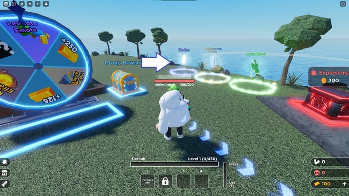 A screenshot from Fight For Survival in Roblox showing the game's codes area.