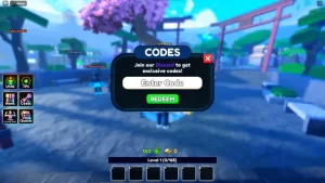 A screenshot from Anime Last Stand in Roblox showing off the game's codes menu.